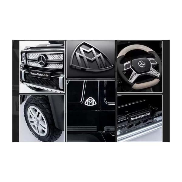 Продукт Акумулаторен джип Mercedes G650 Maybach 4X4, 12V , с меки гуми и кожена седалка - 0 - BG Hlapeta